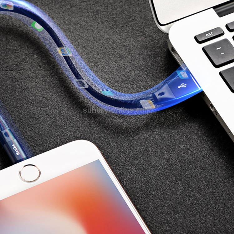 Benks 25cm 2A Output 8 Pin to USB 2.0 Aluminium Alloy + High-stretch Wire Data Transfers Charging Lightning Cable Benks 25cm 2A Output 8 Pin to USB 2.0 Aluminium Alloy + High-stretch Wire Data Transfers Charging Lightning Cable