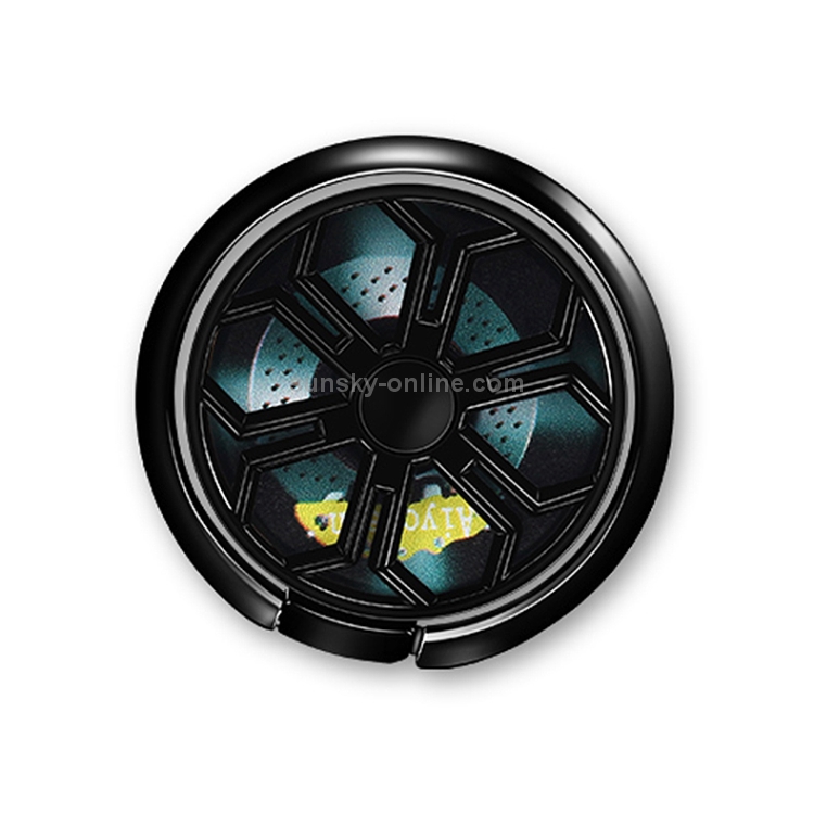 Metal Ring Wheel Profile Phone Bracket Holder (Black) Metal Ring Wheel Profile Phone Bracket Holder (Black)
