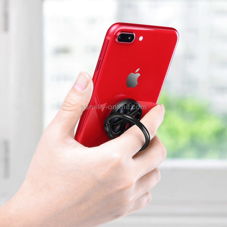 Metal Ring Wheel Profile Phone Bracket Holder (Black) Metal Ring Wheel Profile Phone Bracket Holder (Black)