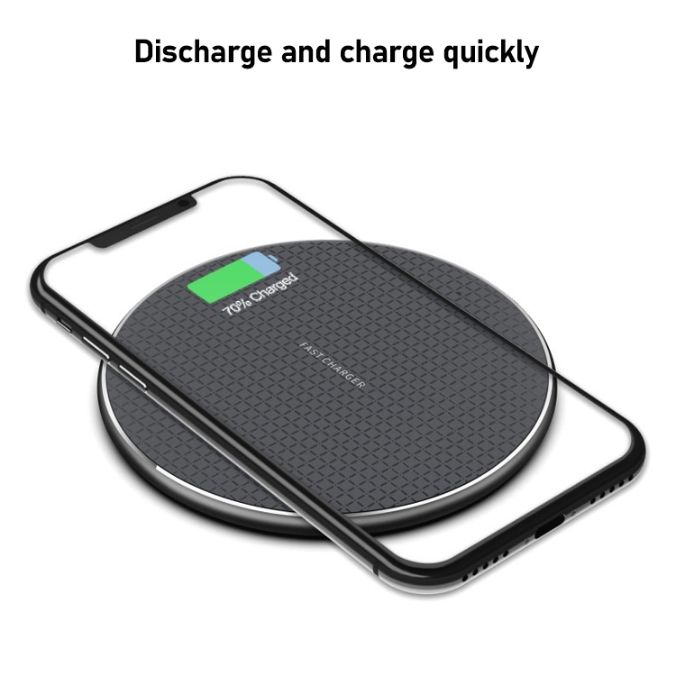 K8 30W Aluminum Alloy Round Desktop Wireless Charger with 1m Type-C Fast Charging Cable(Black) K8 30W Aluminum Alloy Round Desktop Wireless Charger with 1m Type-C Fast Charging Cable(Black)