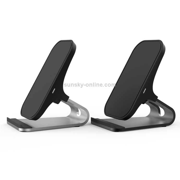 HAMTOD M5 15W Intelligent Dual Coil Design Qi Standard Holder Wireless Charger with Indicator Light, Support Fast Charging(Silver) HAMTOD M5 15W Intelligent Dual Coil Design Qi Standard Holder Wireless Charger with Indicator Light, Support Fast Charging(Silver)