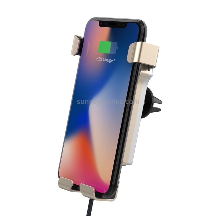 HAMTOD 10W Intelligent Polo Shirt Design Qi Standard Wireless Charger / Gravity Car Mount, Support Fast Charging HAMTOD 10W Intelligent Polo Shirt Design Qi Standard Wireless Charger / Gravity Car Mount, Support Fast Charging