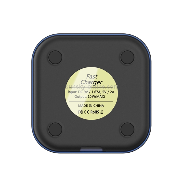 HAMTOD HLP2F 10W (Max) Output Qi Standard Fast Charging Wireless Charger with Breathing Lamp HAMTOD HLP2F 10W (Max) Output Qi Standard Fast Charging Wireless Charger with Breathing Lamp