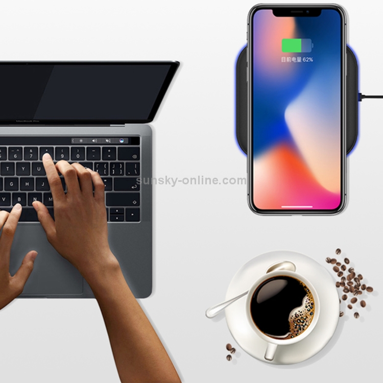 HAMTOD HLP2F 10W (Max) Output Qi Standard Fast Charging Wireless Charger with Breathing Lamp HAMTOD HLP2F 10W (Max) Output Qi Standard Fast Charging Wireless Charger with Breathing Lamp