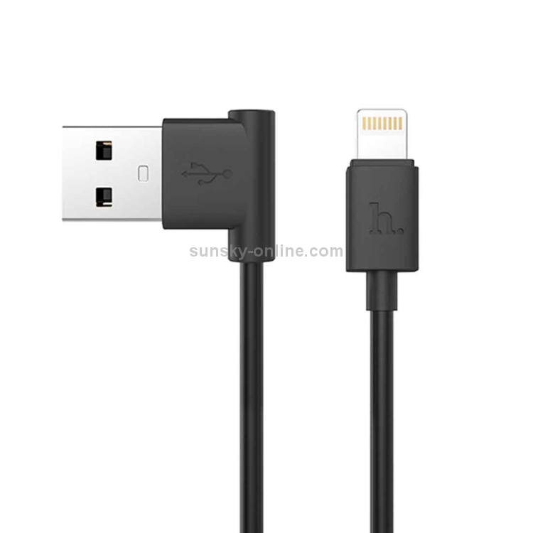 hoco 1.2m PVC L-type 8 Pin to USB Data Sync Charging Cable hoco 1.2m PVC L-type 8 Pin to USB Data Sync Charging Cable
