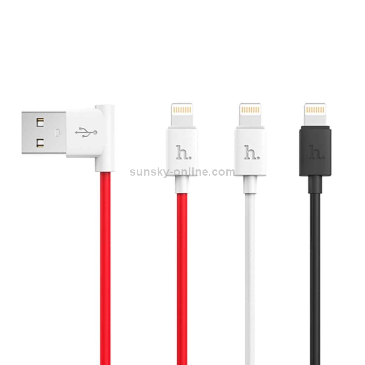 hoco 1.2m PVC L-type 8 Pin to USB Data Sync Charging Cable hoco 1.2m PVC L-type 8 Pin to USB Data Sync Charging Cable