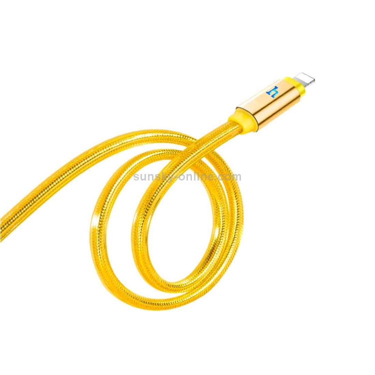 hoco 1.2m PVC + Aluminum Alloy Head 8 Pin to USB Data Sync Charging Cable with Indicator Light hoco 1.2m PVC + Aluminum Alloy Head 8 Pin to USB Data Sync Charging Cable with Indicator Light