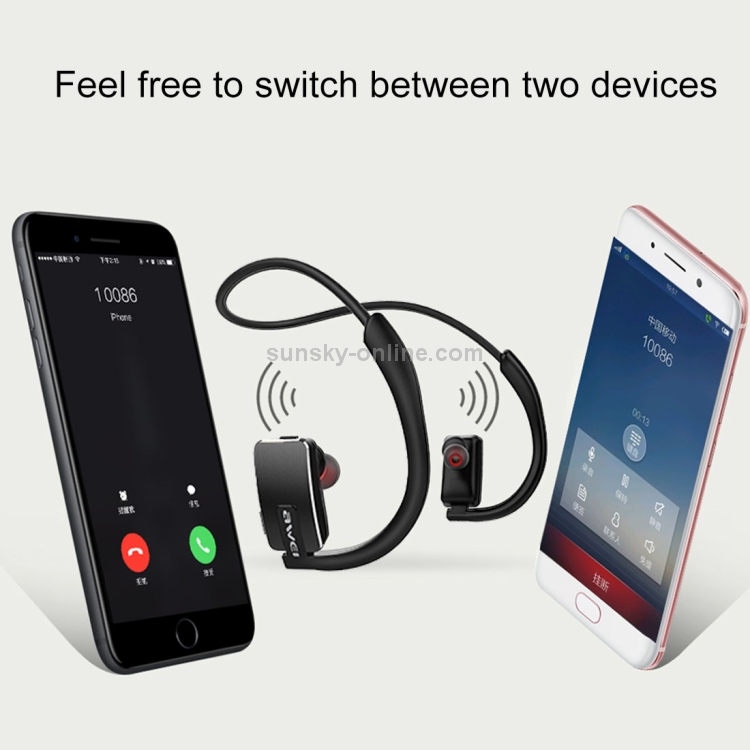 awei A883BL Outdoor Sports IPX4 Waterproof Anti-sweat Fashion After Hanging Design Stereo Bluetooth Earphone awei A883BL Outdoor Sports IPX4 Waterproof Anti-sweat Fashion After Hanging Design Stereo Bluetooth Earphone