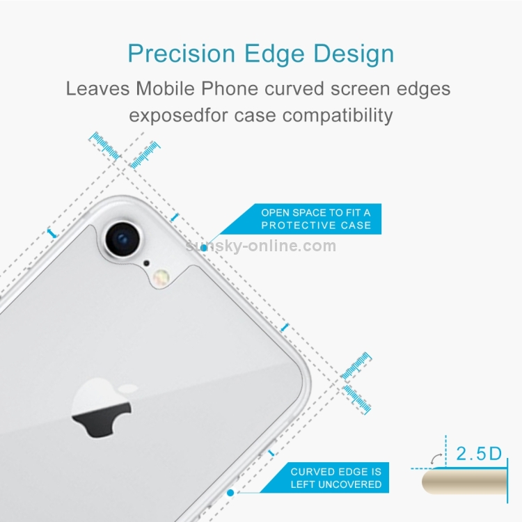 For iPhone 8 & 7 0.3mm 9H Surface Hardness 2.5D Curved Edge Explosion-proof Premium Tempered Glass Back Screen Protector For iPhone 8 & 7 0.3mm 9H Surface Hardness 2.5D Curved Edge Explosion-proof Premium Tempered Glass Back Screen Protector