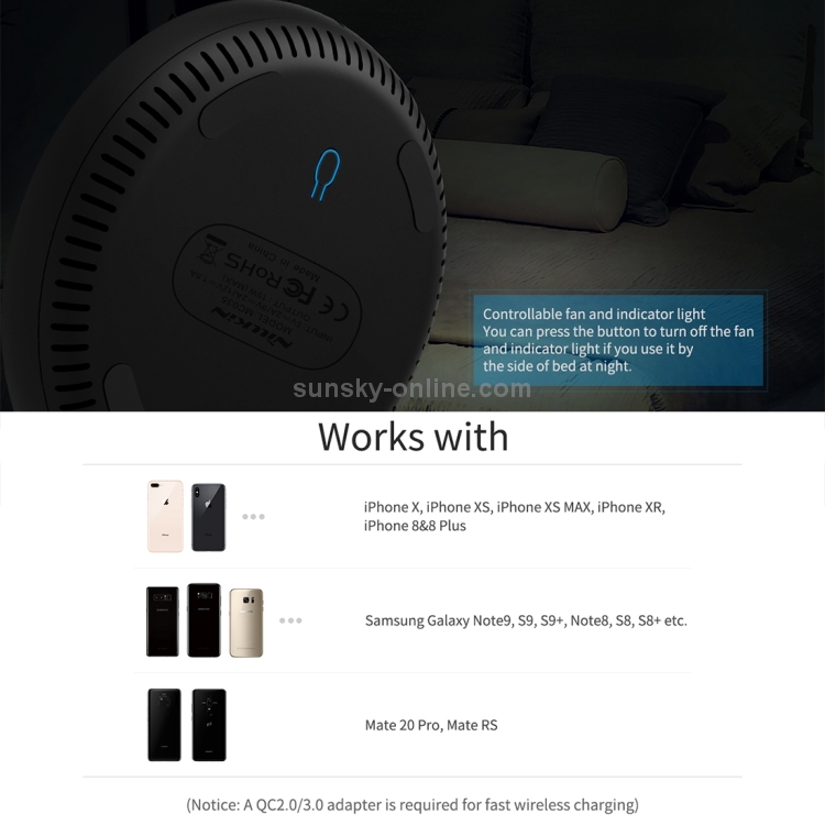 NILLKIN Power Flash Aramid Fiber Qi Standard Wireless Charger Charging Pad (Black) NILLKIN Power Flash Aramid Fiber Qi Standard Wireless Charger Charging Pad (Black)