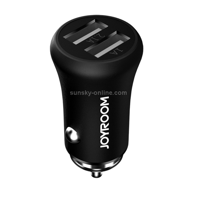 JOYROOM DC 12-24V Dual Ports USB 3.1A Mini Adapter Car Charger for Apple & Android Devices(Black) JOYROOM DC 12-24V Dual Ports USB 3.1A Mini Adapter Car Charger for Apple & Android Devices(Black)