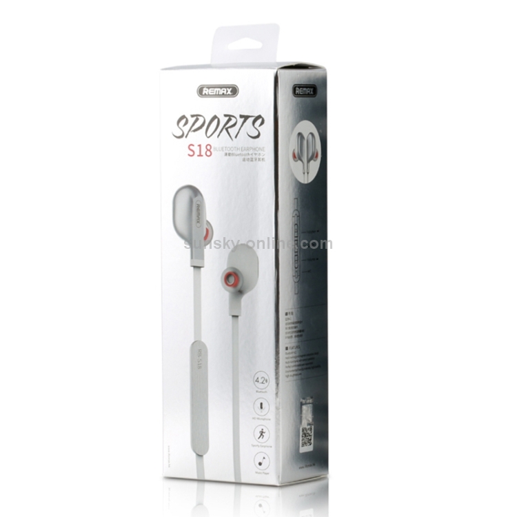 REMAX RB-S18 In-Ear Wireless Bluetooth V4.2 Earphones with HD Mic REMAX RB-S18 In-Ear Wireless Bluetooth V4.2 Earphones with HD Mic