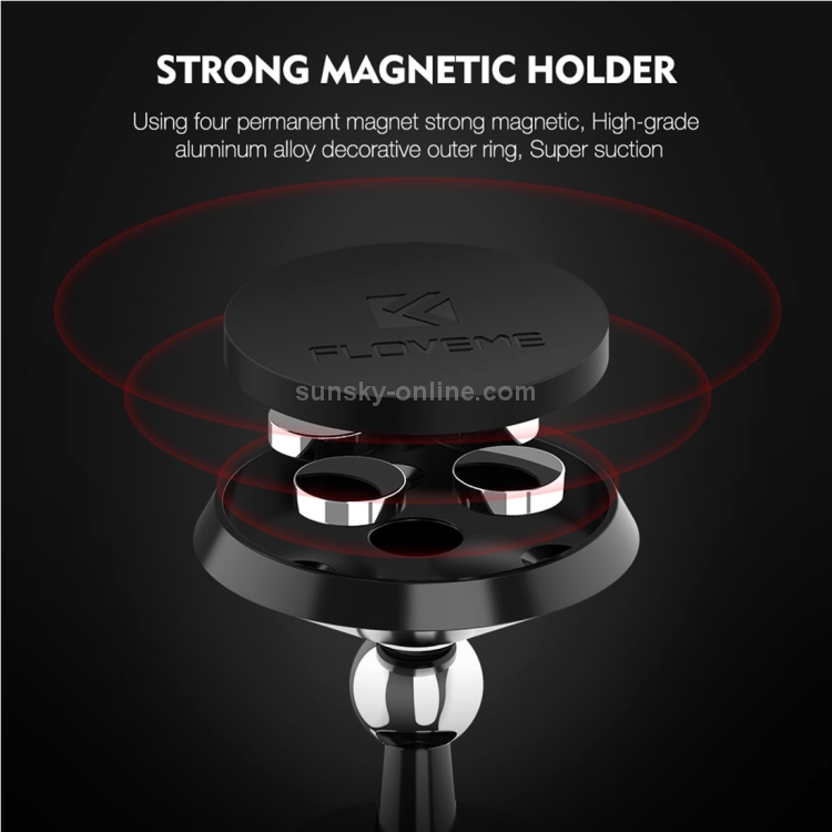 FLOVEME YXF88141 Universal 360 Degree Rotatable Magnetic Car Phone Holder Stand Mount FLOVEME YXF88141 Universal 360 Degree Rotatable Magnetic Car Phone Holder Stand Mount