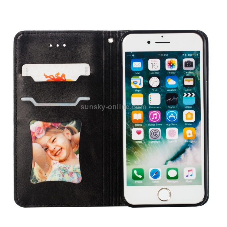 For iPhone 8 / 7 Calf Texture Zipper Magnetic Horizontal Flip Leather Case with Wallet & Holder & Card Slots(Black) For iPhone 8 / 7 Calf Texture Zipper Magnetic Horizontal Flip Leather Case with Wallet & Holder & Card Slots(Black)