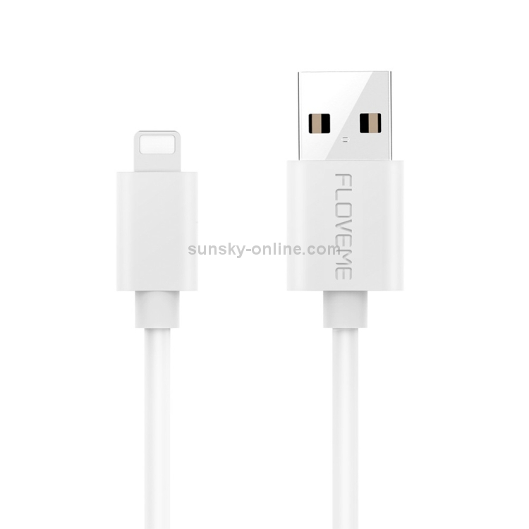 FLOVEME 2A 1m PVC + Aluminum Alloy Head USB to 8 Pin Data Sync Charging Cable FLOVEME 2A 1m PVC + Aluminum Alloy Head USB to 8 Pin Data Sync Charging Cable