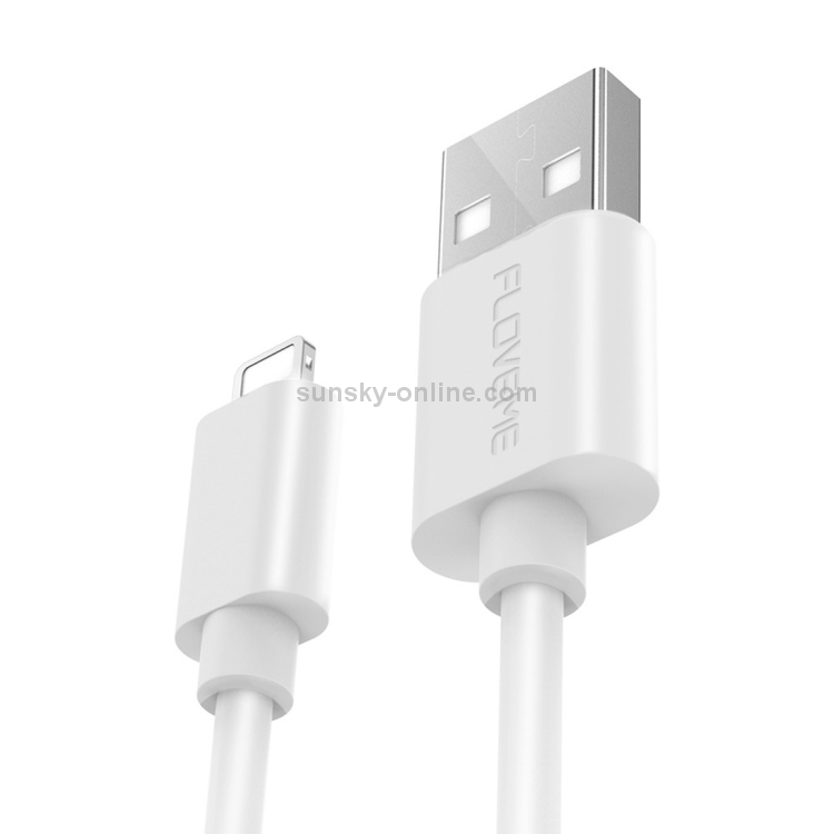 FLOVEME 2A 1m PVC + Aluminum Alloy Head USB to 8 Pin Data Sync Charging Cable FLOVEME 2A 1m PVC + Aluminum Alloy Head USB to 8 Pin Data Sync Charging Cable