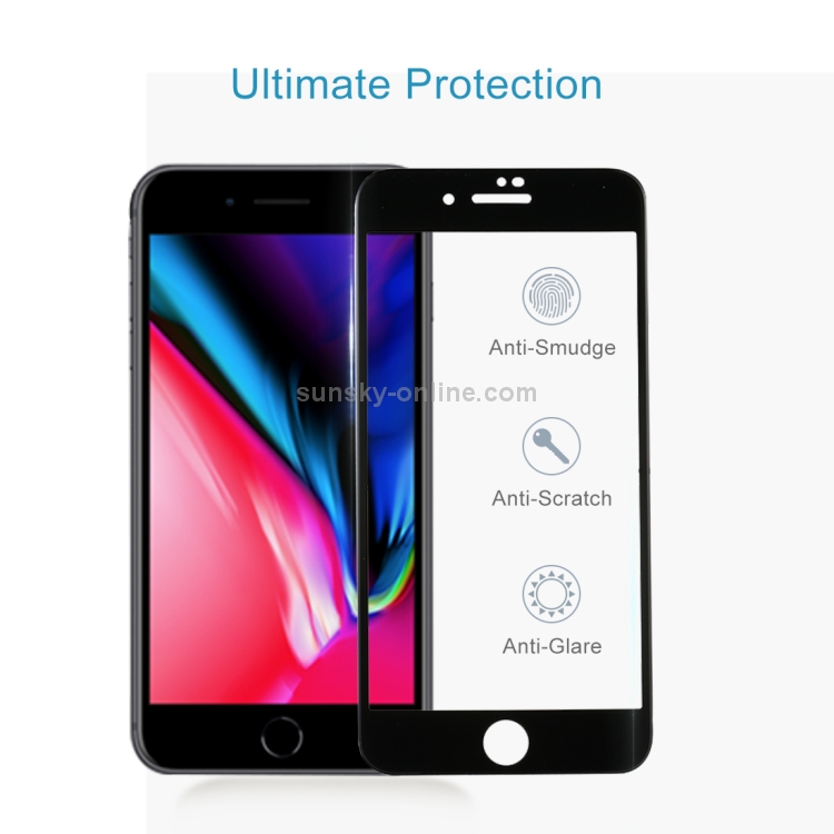 For iPhone 8 / 7 0.3mm 9H Surface Hardness Curved Full Screen Tempered Glass Screen Protector(Black) For iPhone 8 / 7 0.3mm 9H Surface Hardness Curved Full Screen Tempered Glass Screen Protector(Black)