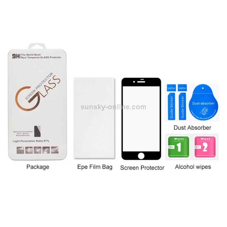 For iPhone 8 / 7 0.3mm 9H Surface Hardness Curved Full Screen Tempered Glass Screen Protector(Black) For iPhone 8 / 7 0.3mm 9H Surface Hardness Curved Full Screen Tempered Glass Screen Protector(Black)