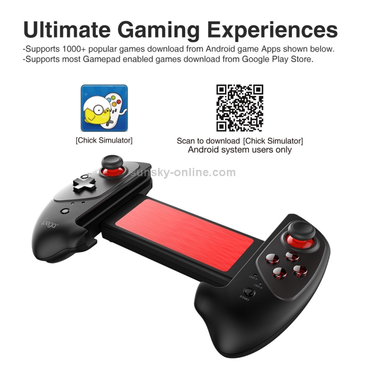 Effectief conversie Dank u voor uw hulp ipega PG-9083 Bluetooth Game Controller Gamepad with Practical Stretch  Joystick Pad
