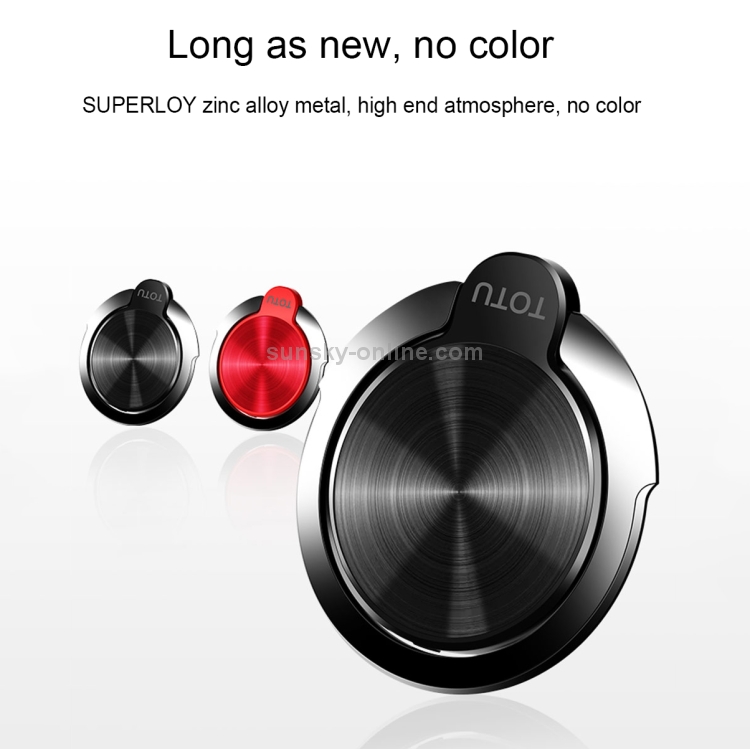 TOTUDESIGN Universal Zinc Alloy 360 Degree Rotating CD Texture Finger Spinner Ring Holder TOTUDESIGN Universal Zinc Alloy 360 Degree Rotating CD Texture Finger Spinner Ring Holder
