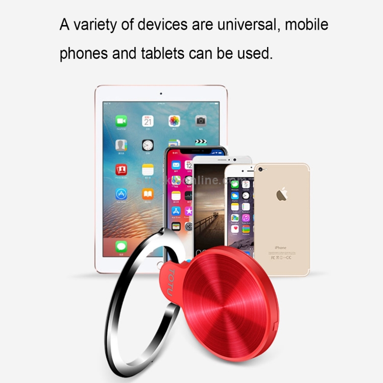 TOTUDESIGN Universal Zinc Alloy 360 Degree Rotating CD Texture Finger Spinner Ring Holder TOTUDESIGN Universal Zinc Alloy 360 Degree Rotating CD Texture Finger Spinner Ring Holder