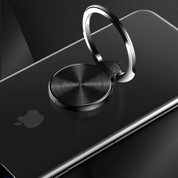 TOTUDESIGN Universal Zinc Alloy 360 Degree Rotating CD Texture Finger Spinner Ring Holder TOTUDESIGN Universal Zinc Alloy 360 Degree Rotating CD Texture Finger Spinner Ring Holder