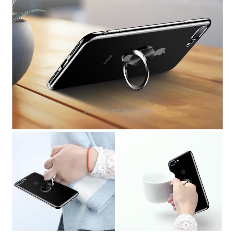 TOTUDESIGN Universal Zinc Alloy 360 Degree Rotating CD Texture Finger Spinner Ring Holder TOTUDESIGN Universal Zinc Alloy 360 Degree Rotating CD Texture Finger Spinner Ring Holder