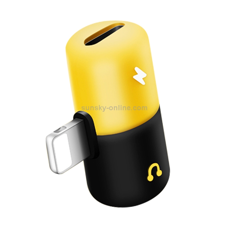 2 in 1 Dual 8 Pin Female to 8 Pin Male Pill Capsule Shape Mini Portable Audio & Charge Adapter Audio Splitter 2 in 1 Dual 8 Pin Female to 8 Pin Male Pill Capsule Shape Mini Portable Audio & Charge Adapter Audio Splitter
