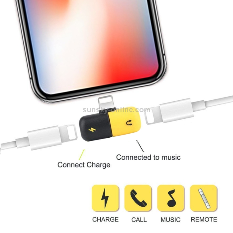 2 in 1 Dual 8 Pin Female to 8 Pin Male Pill Capsule Shape Mini Portable Audio & Charge Adapter Audio Splitter 2 in 1 Dual 8 Pin Female to 8 Pin Male Pill Capsule Shape Mini Portable Audio & Charge Adapter Audio Splitter