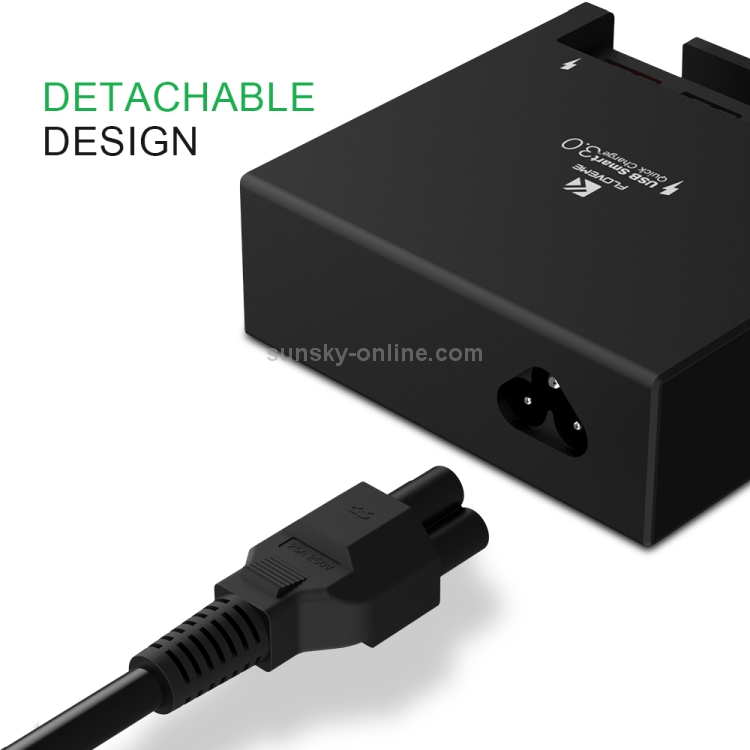 FLOVEME YXF64100 QC 3.0 4 Ports USB 40W 3A Max Desketop Charging Station Charger, US Plug FLOVEME YXF64100 QC 3.0 4 Ports USB 40W 3A Max Desketop Charging Station Charger, US Plug
