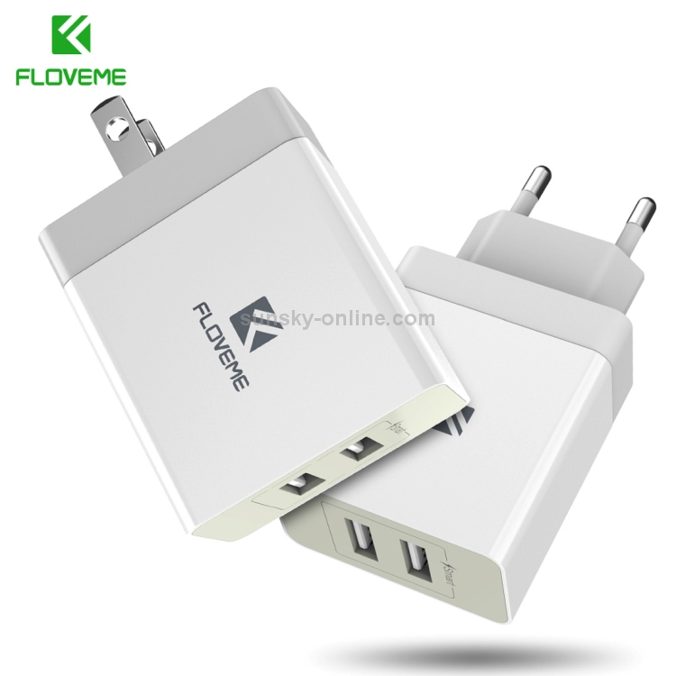 FLOVEME YXF66526 Dual USB Ports 5V 3.4A Power Adapter Travel Charger FLOVEME YXF66526 Dual USB Ports 5V 3.4A Power Adapter Travel Charger
