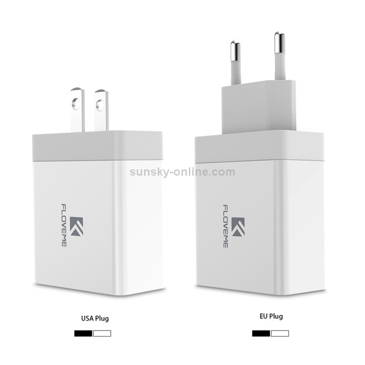 FLOVEME YXF66526 Dual USB Ports 5V 3.4A Power Adapter Travel Charger FLOVEME YXF66526 Dual USB Ports 5V 3.4A Power Adapter Travel Charger
