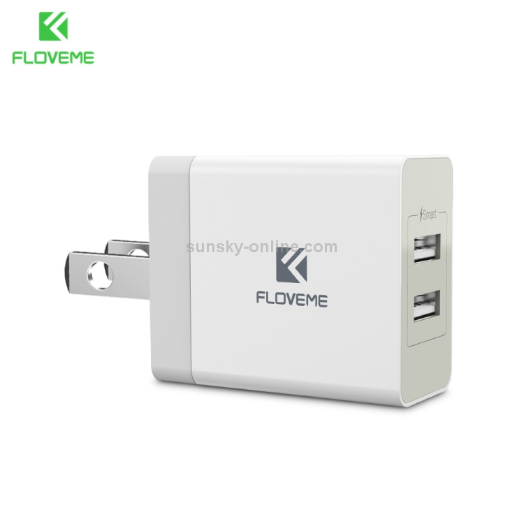 FLOVEME YXF66526 Dual USB Ports 5V 3.4A Power Adapter Travel Charger FLOVEME YXF66526 Dual USB Ports 5V 3.4A Power Adapter Travel Charger