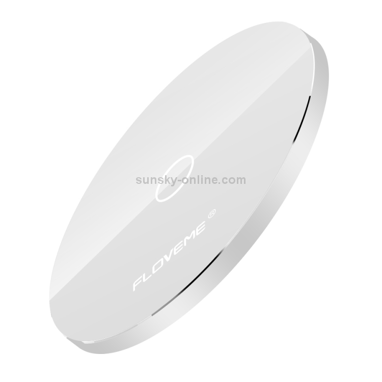 FLOVEME YXF93658 Slim Round Shape Intelligent Qi Wireless Charger Charging Pad