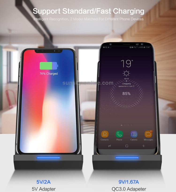 FLOVEME YXF112320 Vacant 5V 1.8A Fast Wireless Charger Charging Station FLOVEME YXF112320 Vacant 5V 1.8A Fast Wireless Charger Charging Station