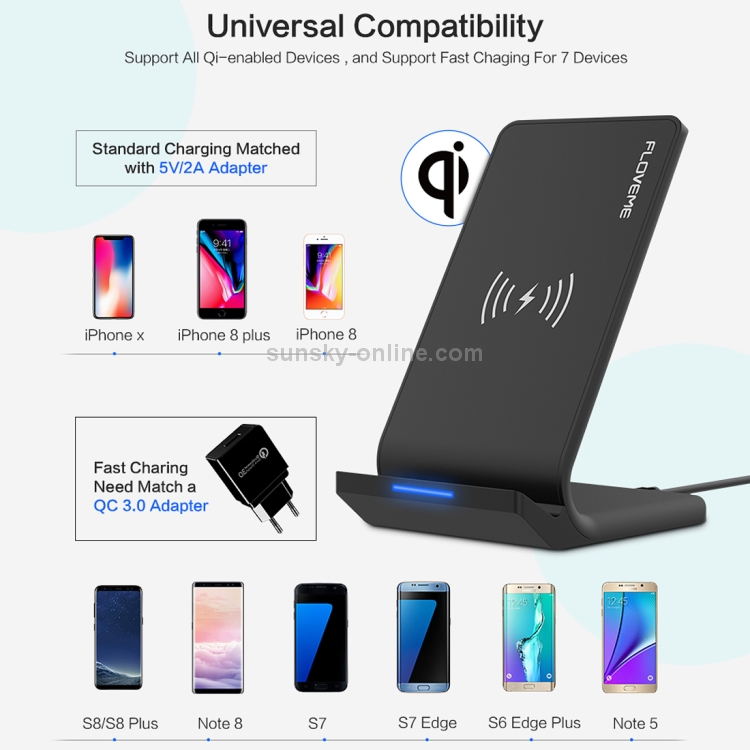 FLOVEME YXF112320 Vacant 5V 1.8A Fast Wireless Charger Charging Station FLOVEME YXF112320 Vacant 5V 1.8A Fast Wireless Charger Charging Station