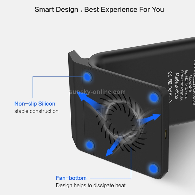 FLOVEME YXF112320 Vacant 5V 1.8A Fast Wireless Charger Charging Station FLOVEME YXF112320 Vacant 5V 1.8A Fast Wireless Charger Charging Station