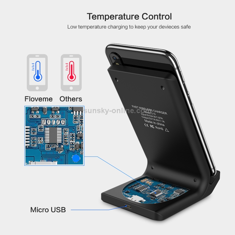FLOVEME YXF112320 Vacant 5V 1.8A Fast Wireless Charger Charging Station FLOVEME YXF112320 Vacant 5V 1.8A Fast Wireless Charger Charging Station