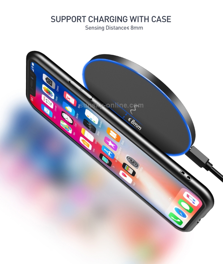 FLOVEME YXF113111 i-X Horizontal Paint 10W Qi Wireless Charger Charging Pad FLOVEME YXF113111 i-X Horizontal Paint 10W Qi Wireless Charger Charging Pad