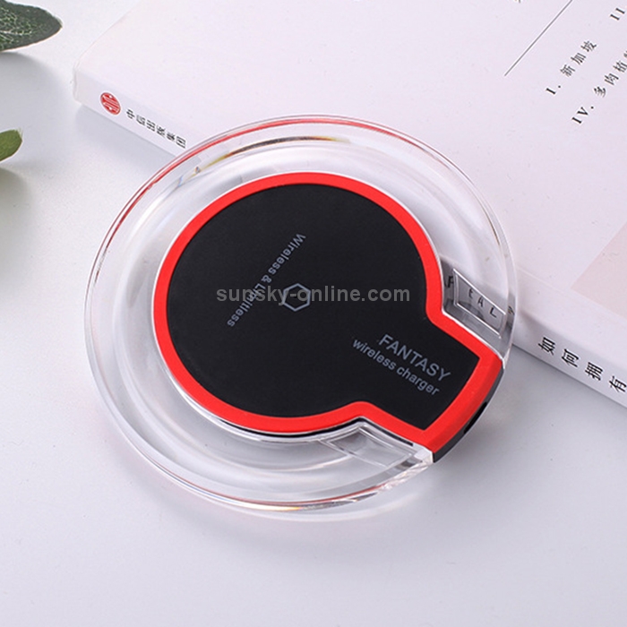 Ultra-Thin Round Crystal K9 Wireless Charger Qi Fast Charge Wireless Charging Base Transmitter(Black) Ultra-Thin Round Crystal K9 Wireless Charger Qi Fast Charge Wireless Charging Base Transmitter(Black)