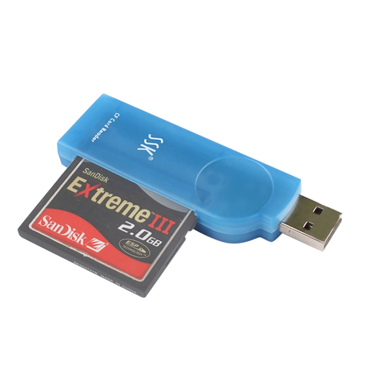 Lecteur de carte externe d'interface USB 2.0 SSK SCRS028, prend en