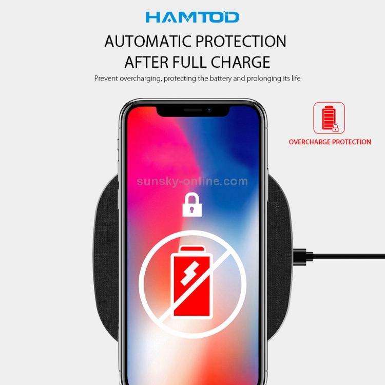 HAMTOD M9 Desktop Intelligent 10W Qi Standard Wireless Charger Charging Pad (Blue) HAMTOD M9 Desktop Intelligent 10W Qi Standard Wireless Charger Charging Pad (Blue)