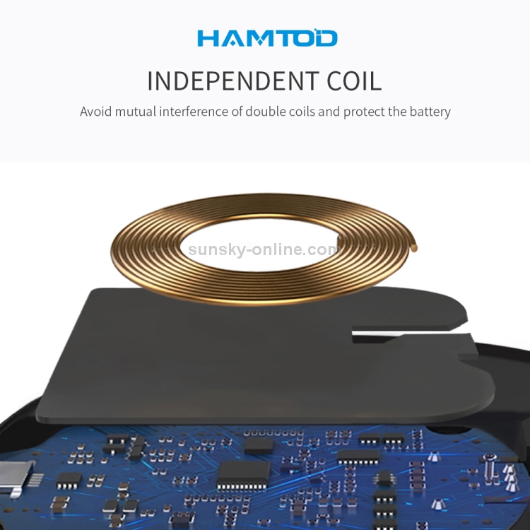 HAMTOD M10 Desktop Intelligent 10W Qi Standard / QC3.0 Wireless Charger Charging Pad (Black) HAMTOD M10 Desktop Intelligent 10W Qi Standard / QC3.0 Wireless Charger Charging Pad (Black)