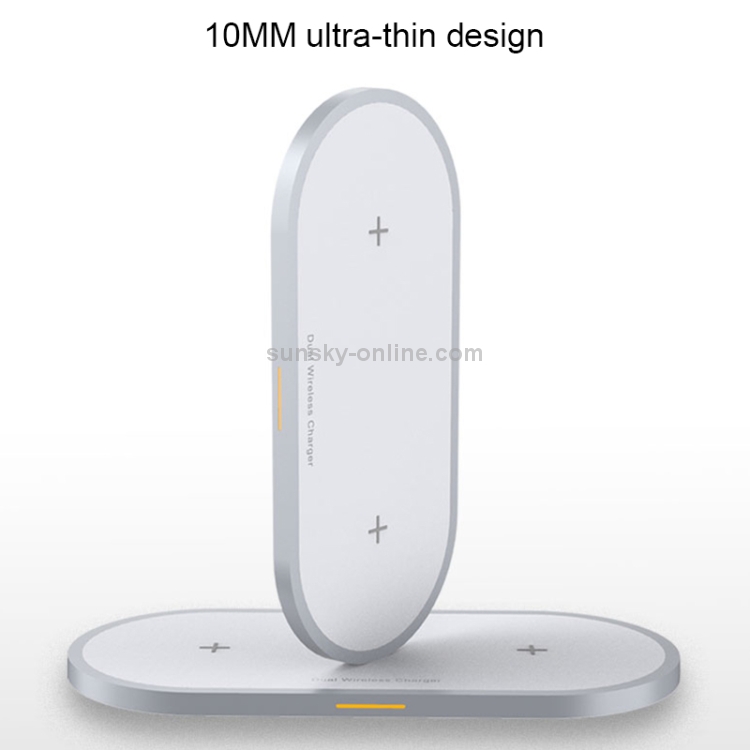 W31 2 in 1 QI Standard Dual Charge Wireless Charger for Mobile Phone & AirPods(White) W31 2 in 1 QI Standard Dual Charge Wireless Charger for Mobile Phone & AirPods(White)