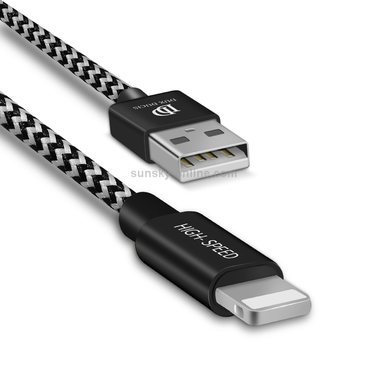 DUX DUCIS 0.5m 2A USB to 8 Pin Braided Data Cable DUX DUCIS 0.5m 2A USB to 8 Pin Braided Data Cable