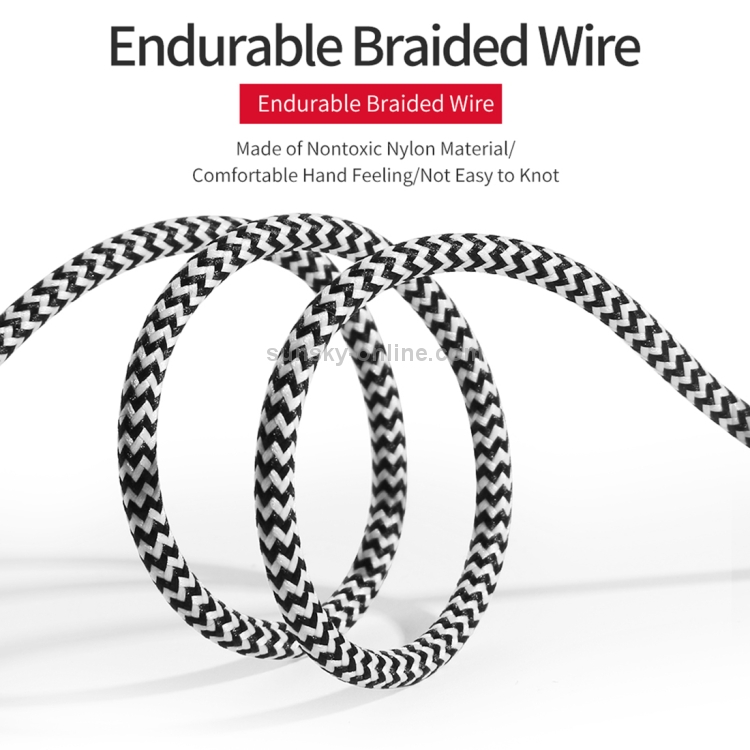 DUX DUCIS 0.5m 2A USB to 8 Pin Braided Data Cable DUX DUCIS 0.5m 2A USB to 8 Pin Braided Data Cable