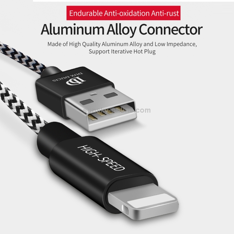 DUX DUCIS 0.5m 2A USB to 8 Pin Braided Data Cable DUX DUCIS 0.5m 2A USB to 8 Pin Braided Data Cable
