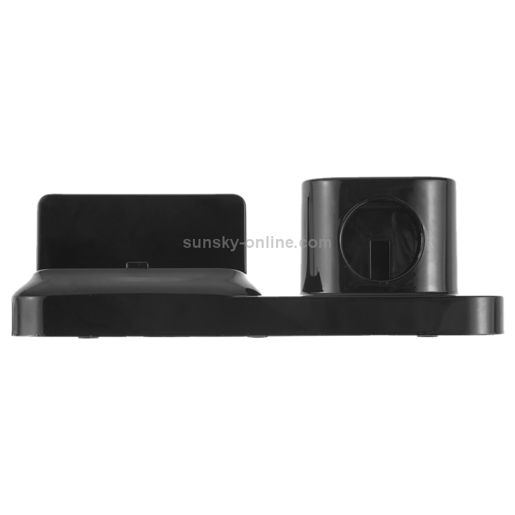 Wireless Rechargeable Base Charging Station Holder for Mobile Phone & Headset, with Micro USB + USB-C / Type-C + 8 Pin Interface (Black) Wireless Rechargeable Base Charging Station Holder for Mobile Phone & Headset, with Micro USB + USB-C / Type-C + 8 Pin Interface (Black)