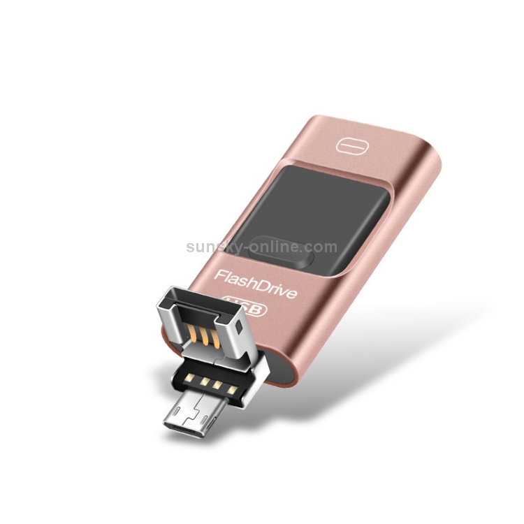 8GB USB 2.0 + 8 Pin + Mirco USB Android iPhone Computer Dual-use Metal Flash Drive (Rose Gold) 8GB USB 2.0 + 8 Pin + Mirco USB Android iPhone Computer Dual-use Metal Flash Drive (Rose Gold)