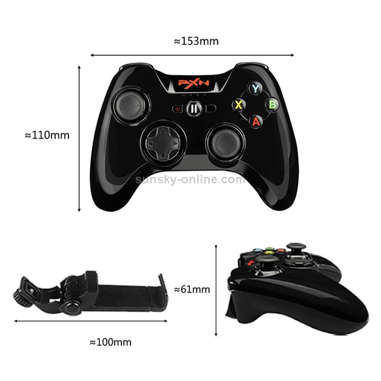 PXN PXN-6603 MFI Mobile Phone Wireless Bluetooth Game Handle Controller, Compatible with iOS System(Black) PXN PXN-6603 MFI Mobile Phone Wireless Bluetooth Game Handle Controller, Compatible with iOS System(Black)